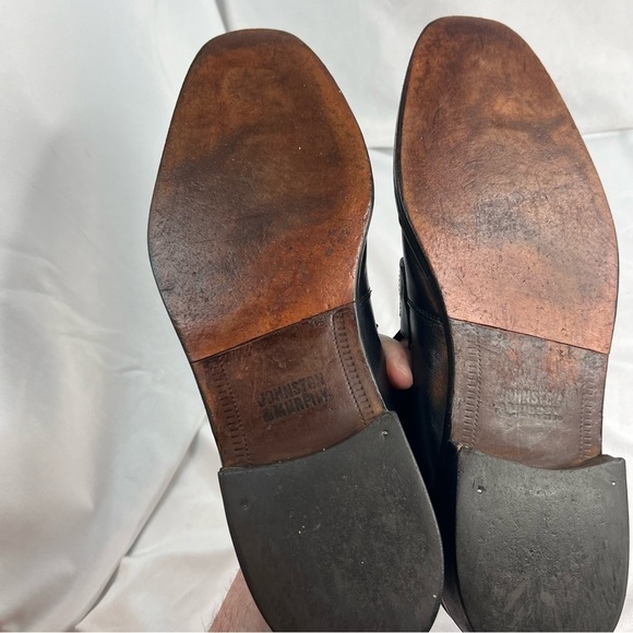 Johnston Murphy Men's Shoes Made in Italy Black Leather Tassel Loafer - Picture 7 of 8